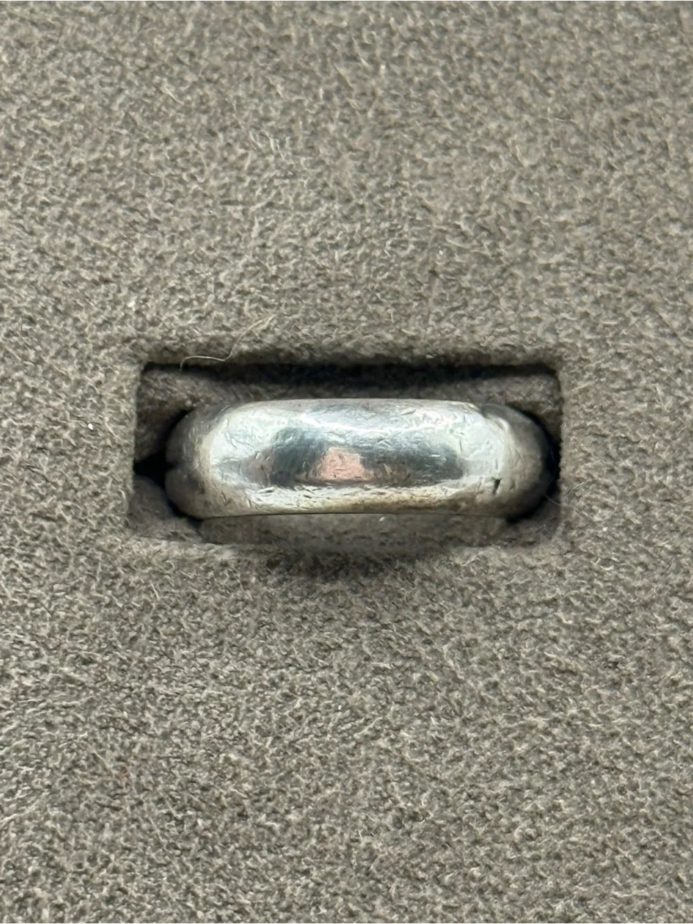scooter Polished Silver-Tone Men's Dome ring